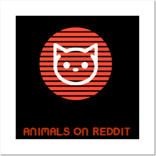 r/AnimalsOnReddit (Cat and Logo) - Items Include Posters and Art